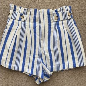 Forever 21 Stripped High Waisted Shorts